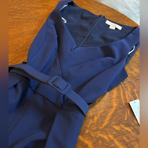NWT Kay Unger Navy blue Jumpsuit size 4 - Picture 3 of 10